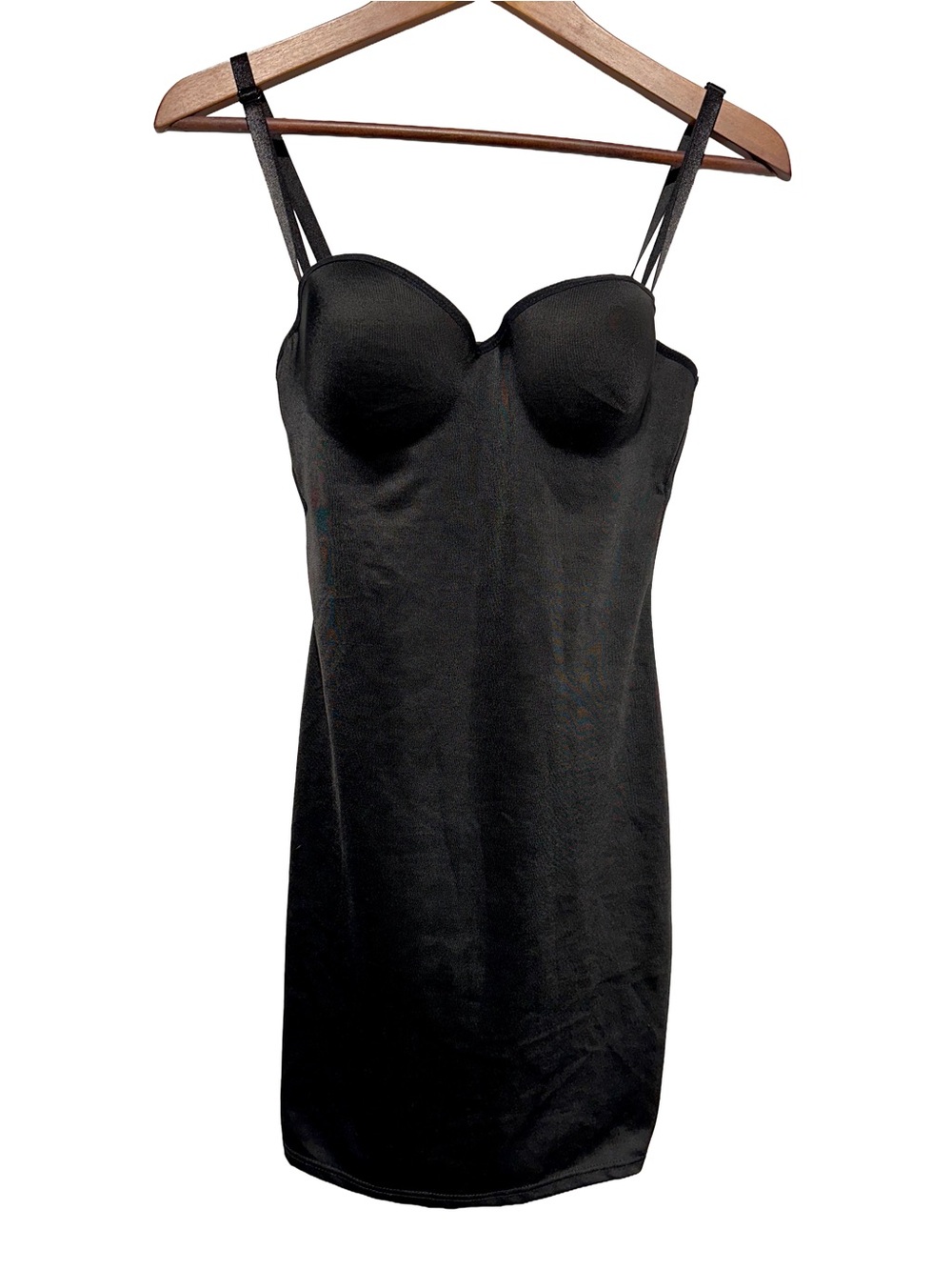 Heavenly Shapewear Black Push Up Bodycon Shaping Slip Dress L - Picture 2 of 7